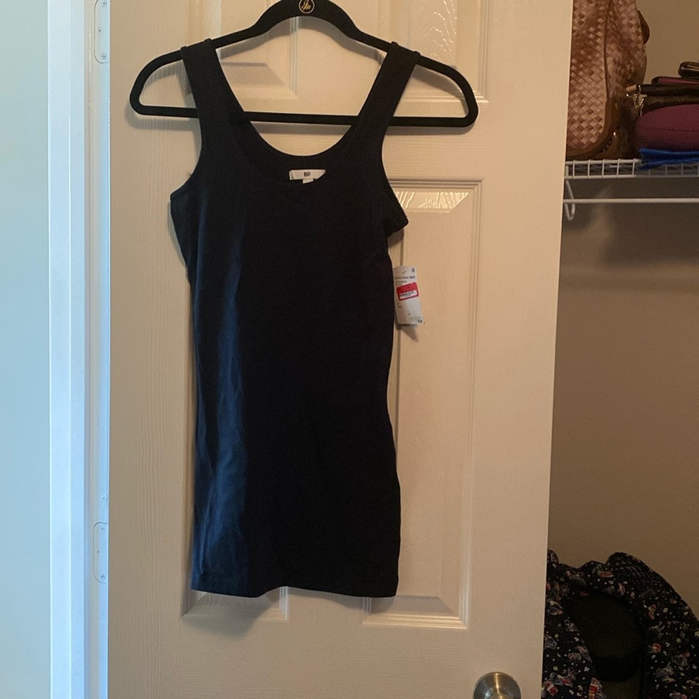 Black tank top